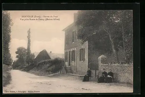 AK Houville, Entree du Pays, Vue prise Route de Fleury