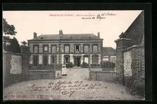 AK Orgeville-Flipou, Maison Bourgeoise