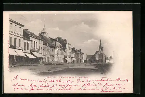AK Routot, L'Eglise et la Grande Rue