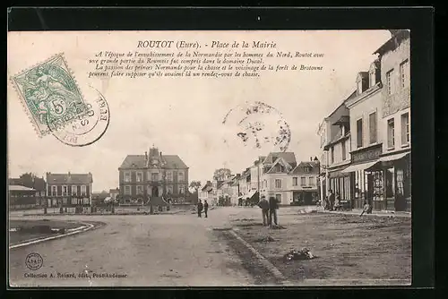AK Routot, Place de la Mairie