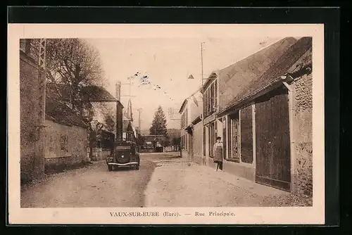 AK Vaux-sur-Eure, Rue Principale