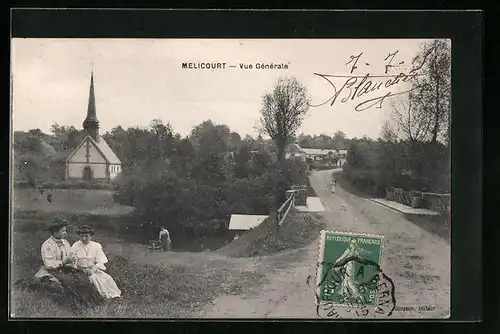 AK Melicourt, Vue Generale