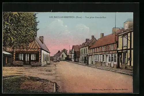 AK Les Baux-de-Breteuil, Vue prise Grande-Rue