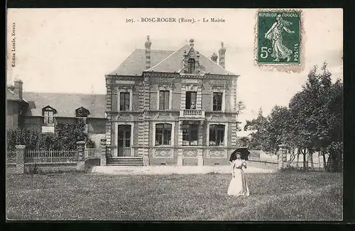 AK Bosc-Roger, La Mairie