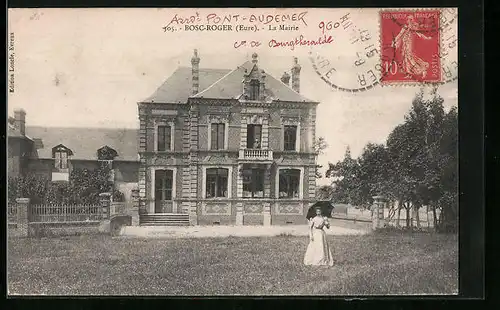 AK Bosc-Roger, La Mairie