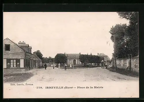 AK Irreville, Place de la Mairie