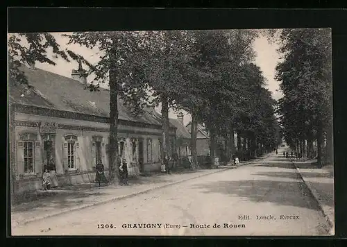 AK Gravigny, Route de Rouen