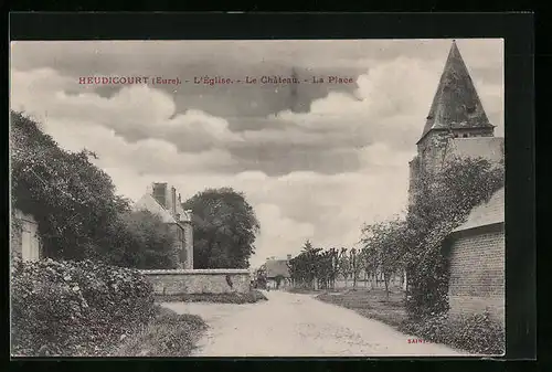 AK Heudicourt, L`Église, Le Château