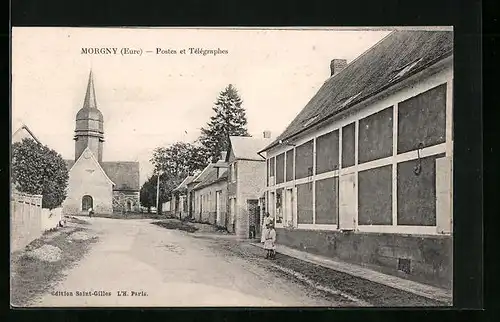 AK Morgny, Postes et Télégraphes