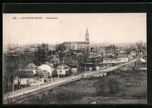 AK Les Ponts-de-Cé, Panorama