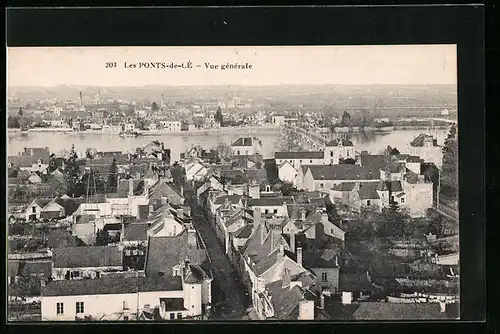 AK Les Ponts-de-Cé, Vue generale