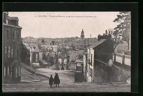 AK Angers, Vue de la Doutre, prise de la montée Saint-Maurice