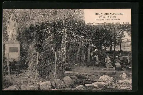 AK Brain-sur-Allonnes, Fontaine Saint-Maurille