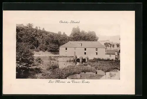 AK Cholet, La Moine au Vieux Pont