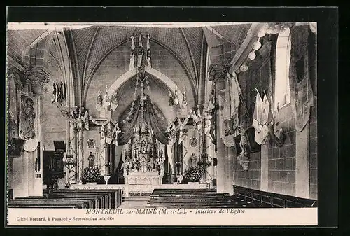 AK Montreuil-sur-Maine, Interieur de l`Eglise
