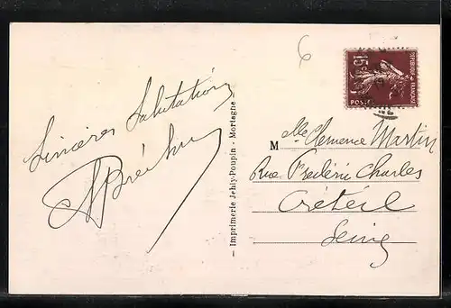 AK Cholet, Ortsansicht mit Strassenpartien