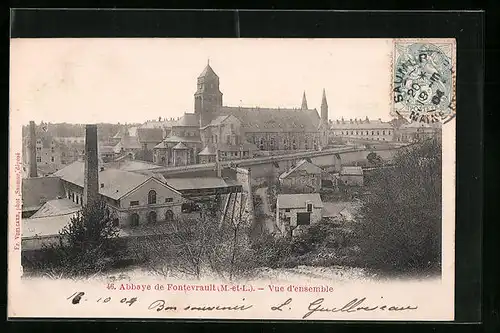AK Fontevrault, Abbaye, Vue d`ensemble