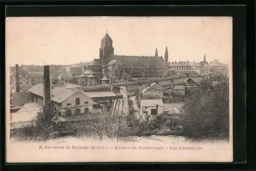 AK Fontevrault, Abbaye, Vue d`ensemble