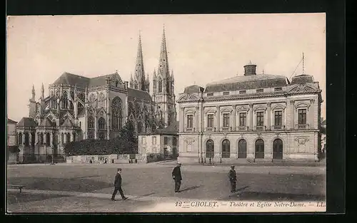 AK Cholet, Theatre et Eglise Notre-Dame