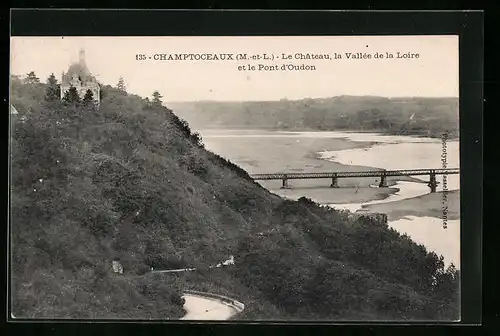 AK Champtoceaux, Le Chateau, la Vallee de la Loire et le Pont d'Oudon