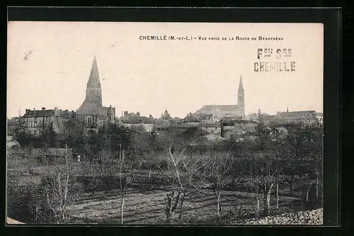 AK Chemillé, Vue Prise De La Route De Beaupreau