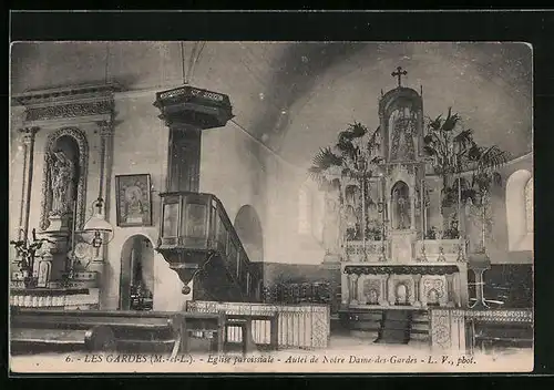 AK Les Gardes, Eglise paroissiale, Autel de Notre Dame-des-Gardes