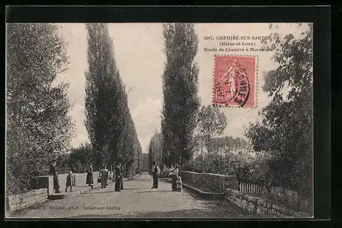 AK Chemiré-sur-Sarthe, Route de Chemiré à Morannes