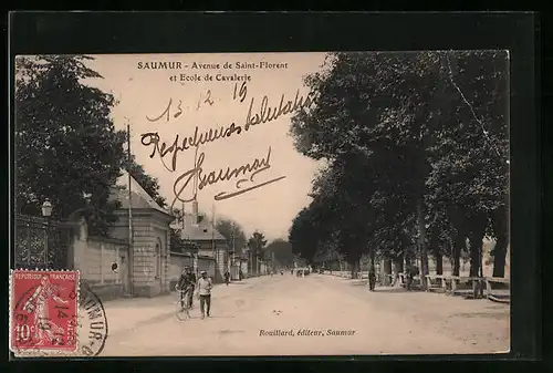AK Saumur, Avenue de Saint-Florent et Ecole de Cavalerie