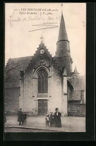 AK Les Ponts-de-Cé, Eglise St-Aubin