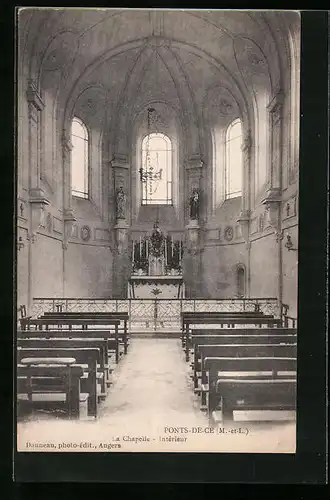 AK Les Ponts-de-Cé, La Chapelle, Intérieur