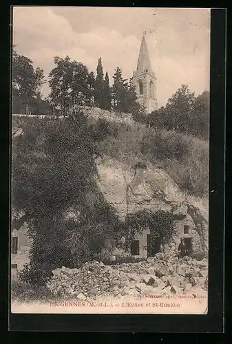 AK Gennes, L`Eglise et St-Eusébe