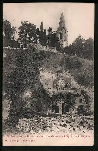 AK Gennes, L`Eglise et St-Eusébe