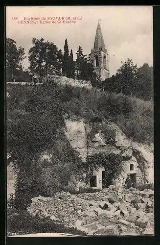 AK Gennes, l`Eglise de St-Eusébe