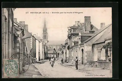 AK Bécon, Entrée par la route d`Angers