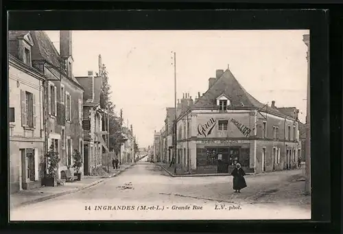 AK Ingrandes, Grande Rue
