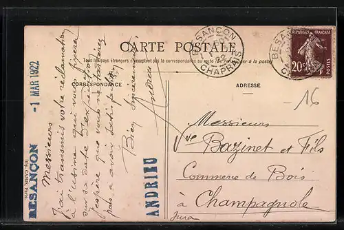 AK Bessonneau, Sortie des Duvriers