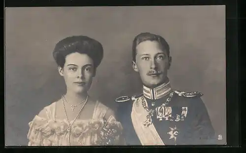 AK Kronprinz Wilhelm von Preussen mit seiner Cecilie