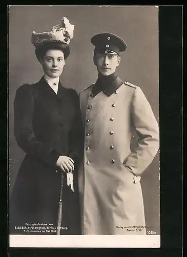 AK Kronprinz Wilhelm von Preussen mit seiner Cecilie