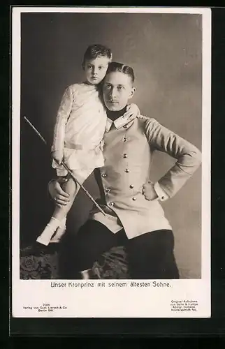 AK Kronprinz Wilhelm mit seinem ältesten Sohne