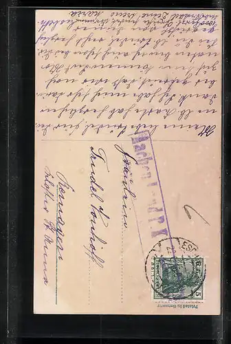 AK Der stolze Vater mit seinem jüngsten Sohn