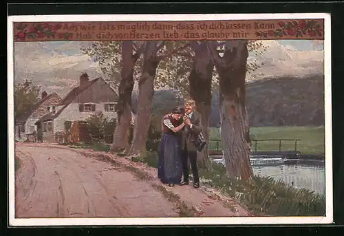 Künstler-AK Paul Hey: Volksliederkarte Nr. 72: Ach, wie ist`s mögich dann