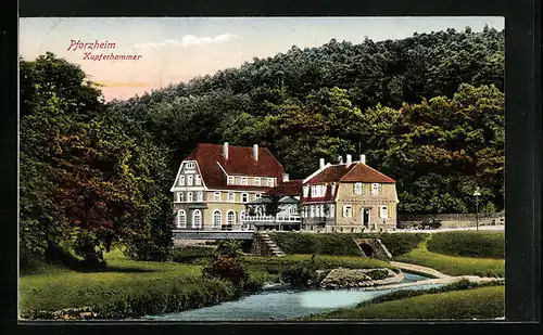 AK Pforzheim, Gasthaus Kupferhammer