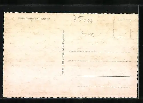 AK Wilferdingen bei Pforzheim, Teilansicht