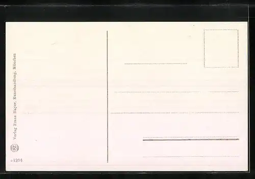 AK München, Teilansicht mit Strassenpartie gegen das Gebirge