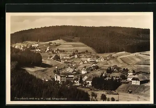 AK Eisenbach /Schwarzw., Ortsansicht vom Flugzeug aus