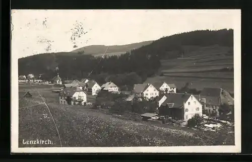 AK Lenzkirch /Schwarzw., Ortsansicht aus der Vogelschau