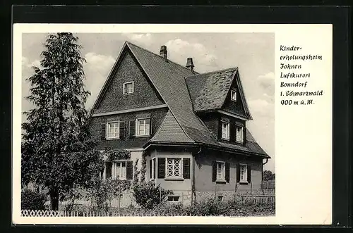 AK Bonndorf /Schwarzw., Kindererholungsheim Johnen