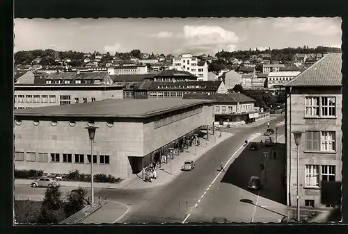 AK Pforzheim /Schwarzw., Bei der Jahnhalle