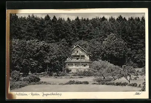 AK Walldürn /Baden, Jugendherberge im Wald
