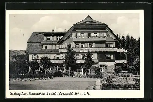 AK Menzenschwand /Schwarzwald, Frontansicht des Erholungsheims